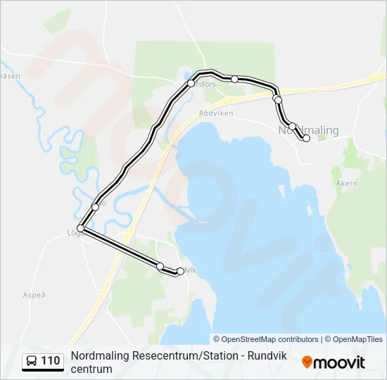 110 Bus Line Map