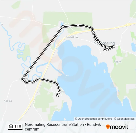 110 Bus Line Map