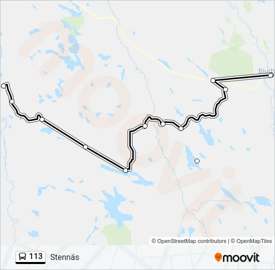 113 Bus Line Map