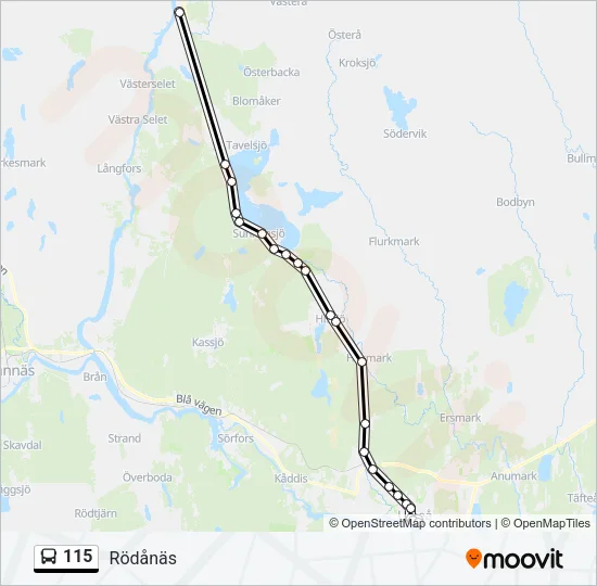 115 Bus Line Map