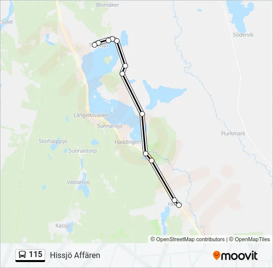 115 Bus Line Map