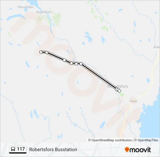 117 Bus Line Map