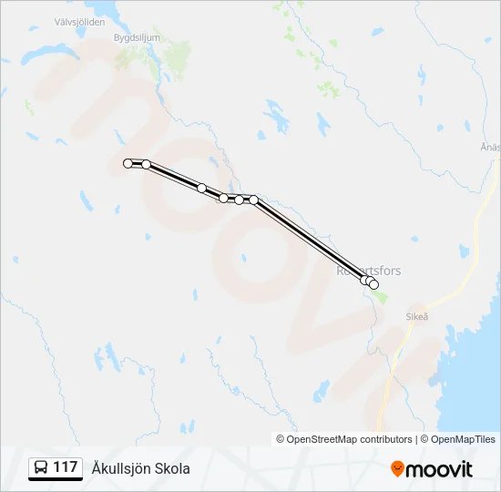 117 Bus Line Map