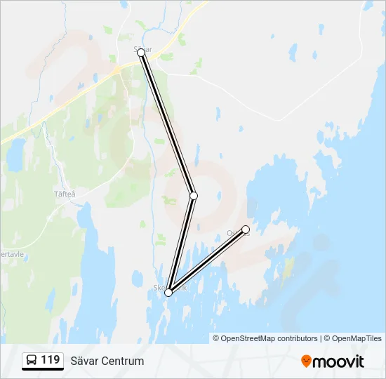 119 Bus Line Map