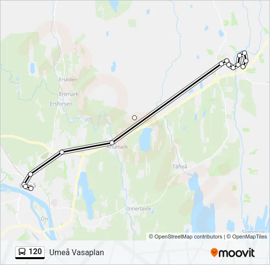 120 Bus Line Map