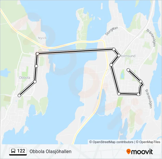 122 Bus Line Map
