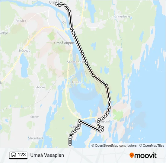 123 Bus Line Map