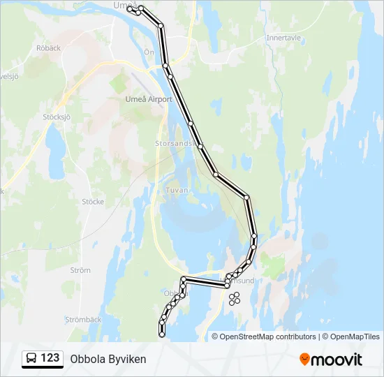 123 Bus Line Map