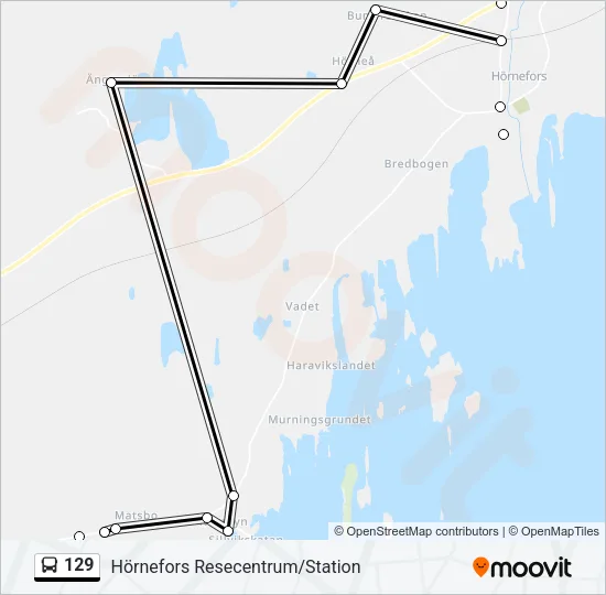 129 Bus Line Map