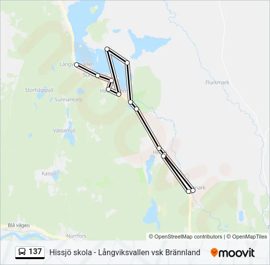 137 Bus Line Map