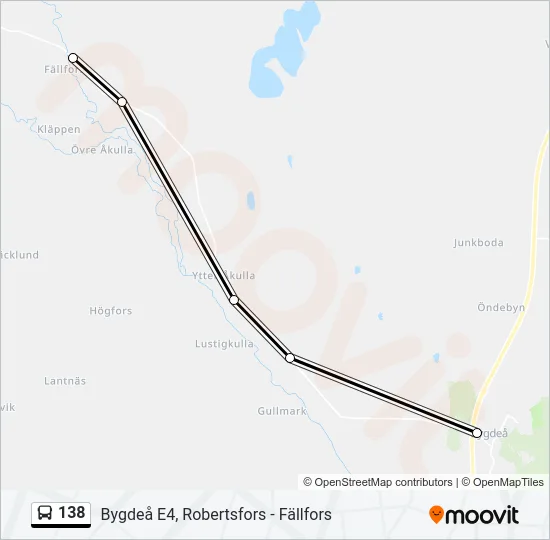 138 Bus Line Map