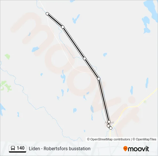 140 Bus Line Map