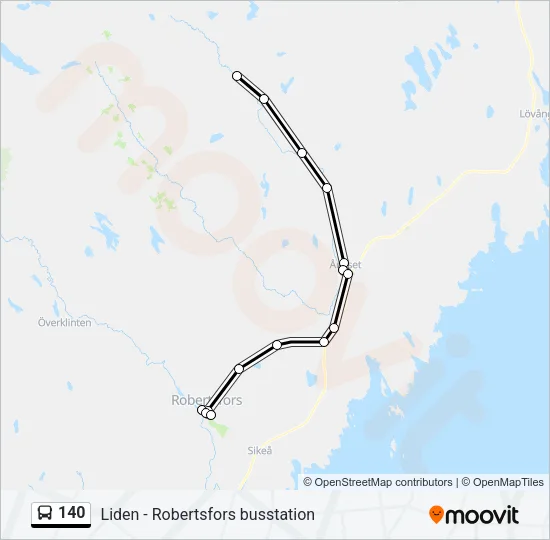 140 Bus Line Map