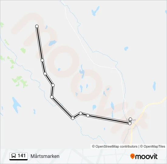 141 Bus Line Map