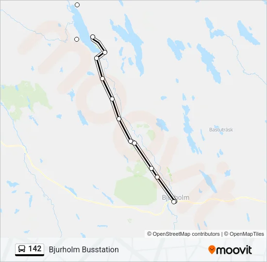 142 Bus Line Map
