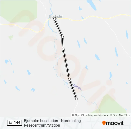 144 Bus Line Map