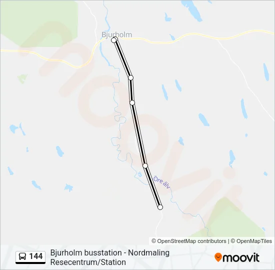 144 Bus Line Map