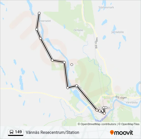 149 Bus Line Map
