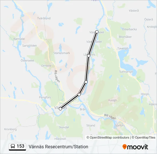 153 Bus Line Map