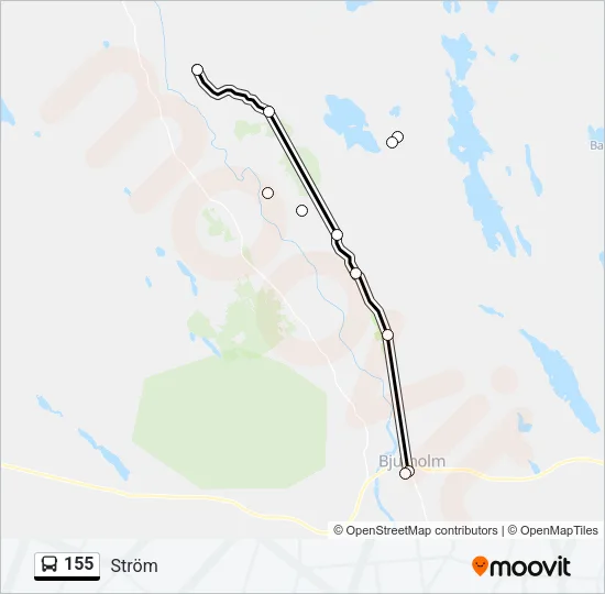 155 Bus Line Map