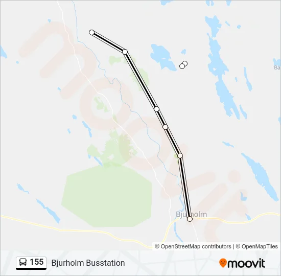 155 Bus Line Map