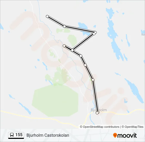 155 Bus Line Map