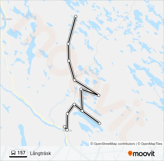 157 Bus Line Map