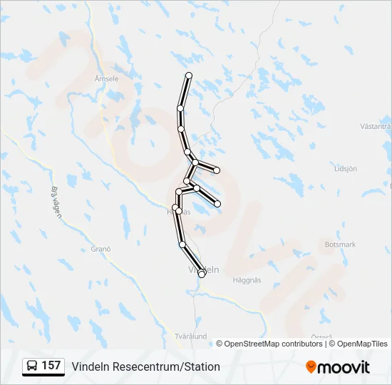157 Bus Line Map