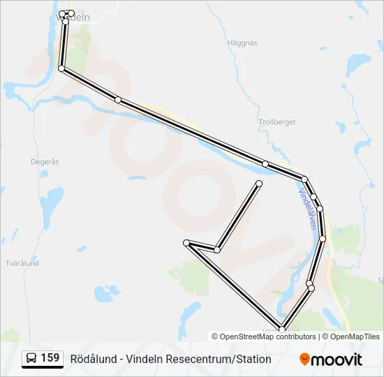 159 Bus Line Map