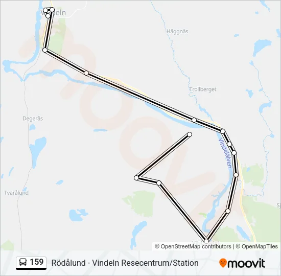 159 Bus Line Map