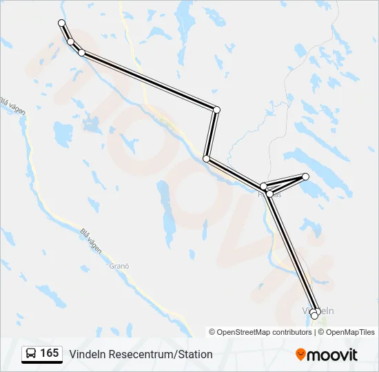 165 Bus Line Map