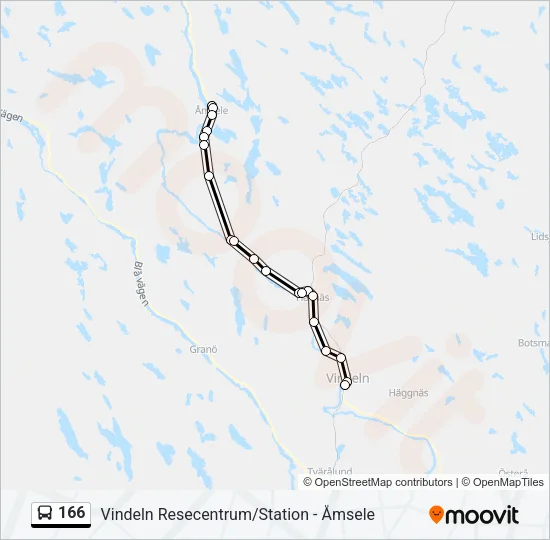 166 Bus Line Map