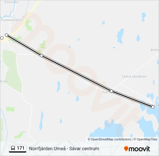 171 Bus Line Map