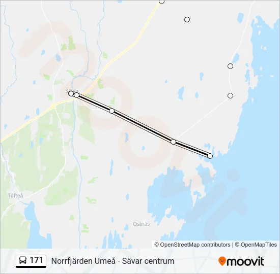 171 Bus Line Map