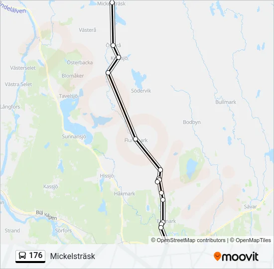176 Bus Line Map