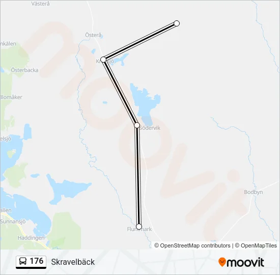 176 Bus Line Map