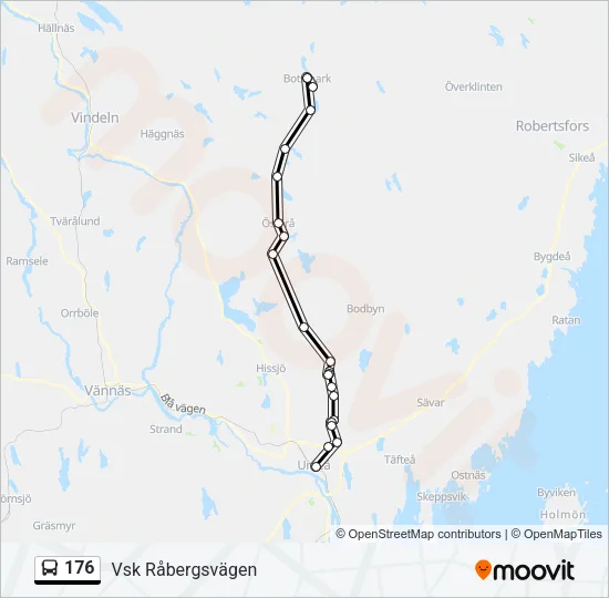 176 Bus Line Map
