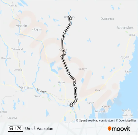 176 Bus Line Map