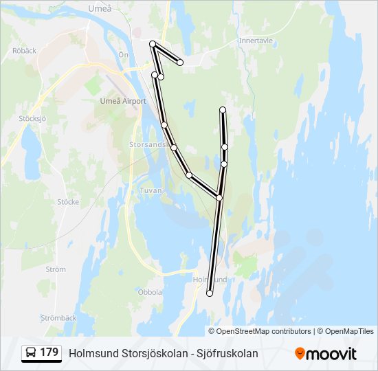 179 bus Line Map