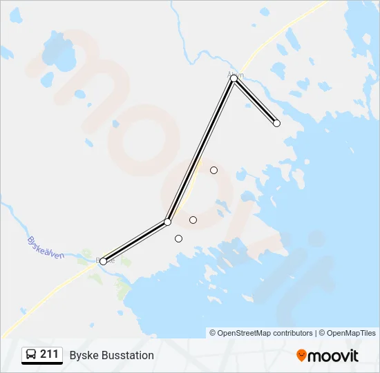 211 Bus Line Map