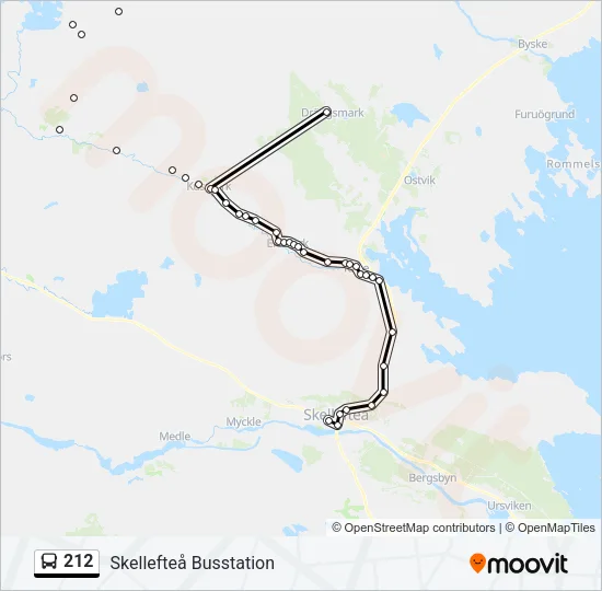 212 Bus Line Map
