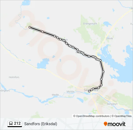 212 Bus Line Map