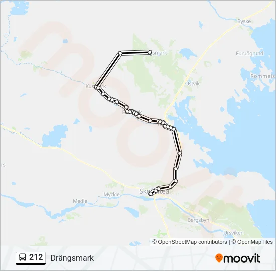 212 Bus Line Map