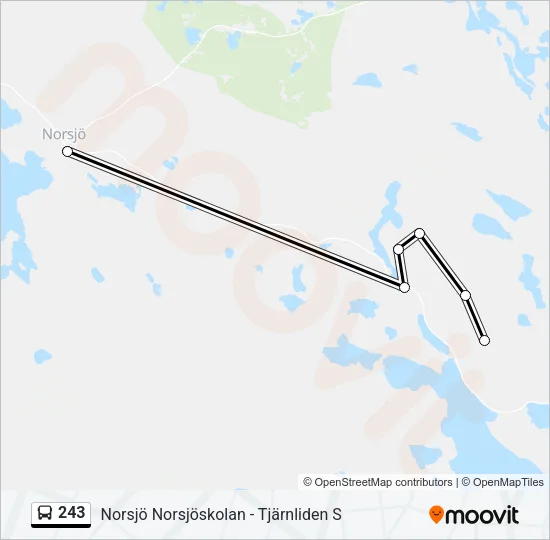 243 Bus Line Map