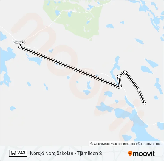 243 Bus Line Map