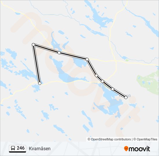 246 bus Line Map