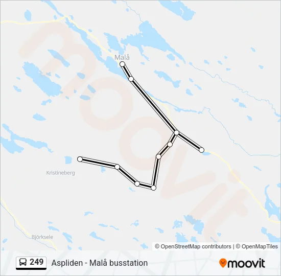 249 Bus Line Map