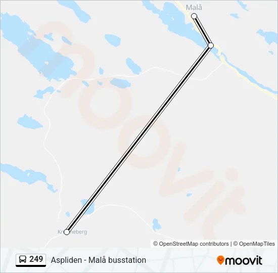 249 Bus Line Map