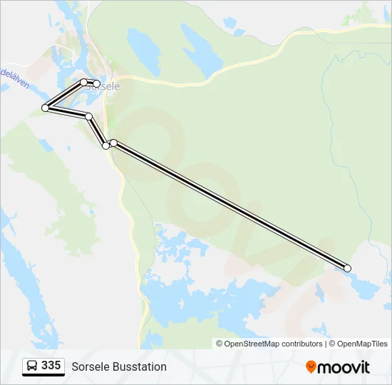 335 Bus Line Map