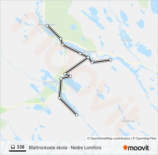 338 Bus Line Map